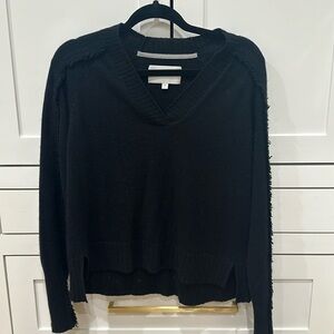 Brochu Walker Women's The Jolie Fringe Vee Sweater Size S